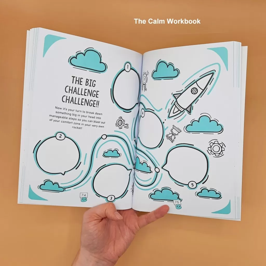 A promo image of a The Calm Workbook activity